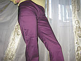 Штани жіночі плащівка фіолет з переливом б/в розмір 46-48, фото 5