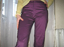 Штани жіночі плащівка фіолет з переливом б/в розмір 46-48