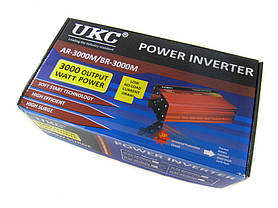 Інвертор автомобільний перетворювач напруги UKC 24V-220V AR 3000W N, фото 5