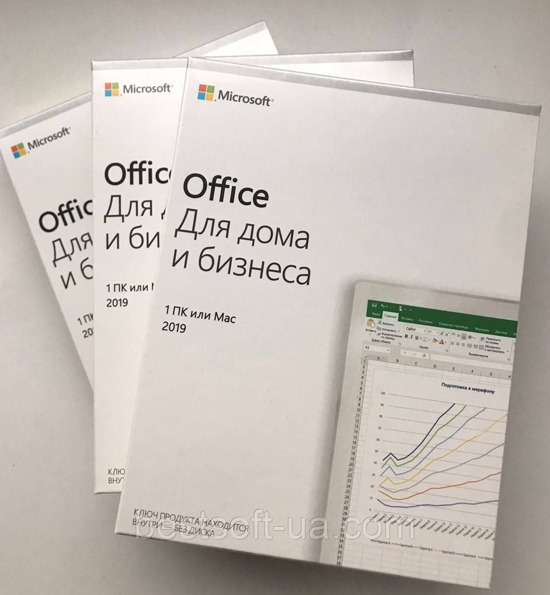 Ліцензійний Microsoft Office 2019 для Дому Та Бізнесу, RUS, Box-версія (T5D-03363)