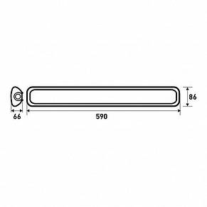 LED Світильник EUROLAMP лінійний IP65 18W 5000K (0.6 m), фото 4