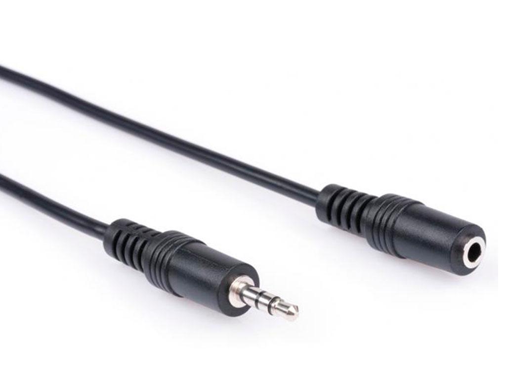 Кабель мультимедійний Jack 3.5mm M/F 1.8m Vinga (3.5STMF01-1.8), фото 1