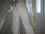 Штани жіночі плащівка білі б/в розмір 44-46, фото 5