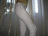 Літні жіночі штани з блискавками б/в розмір 44-46, фото 2