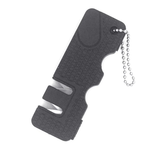 Точилка для ножів кишенькова універсальне точило 2в1 чорна, фото 1