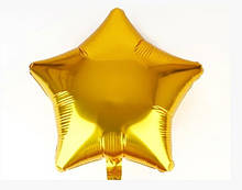 Фольгована кулька зірка золотий 18" Китай
