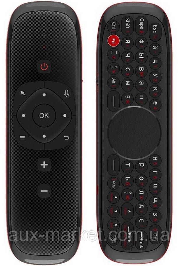 Пульт-миша Air Mouse WECHIP W2 (РУСКА КЛАВІАТУРА, МІКРОФОН)