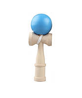 Игрушка KENDAMA (КЕНДАМА) BERYOU ZTOYL деревянная (голубой шарик) 18 см