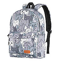 Рюкзак TeensPack сірий з малюнком Cats, «2E Bags&Cases» (2E-BPT6114GC)