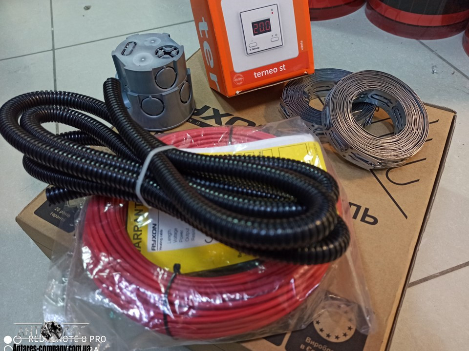Тонкий двухжильный нагревательный кабель изоляция: тефлон Ryxon HC-20 (3 м.кв) серия Terneo ST - фото 3 - id-p1128745685
