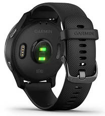 Смарт-годинник Garmin Venu Slate Stainless Steel Bezel with Black Case and Silicone Band, фото 3