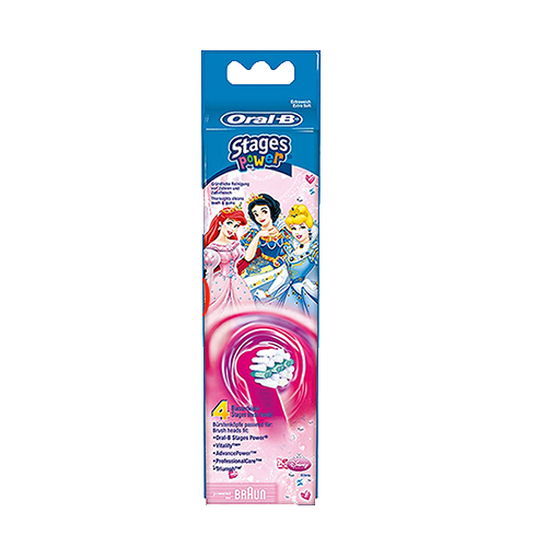 Насадки для зубных щеток Oral-B Stages Power (принцесы) 4 шт