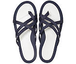 Шльопанці жіночі босоніжки Крокси оригінал / Crocs women's Swiftwater Webbing Flip (205479), Темно-сині, фото 4
