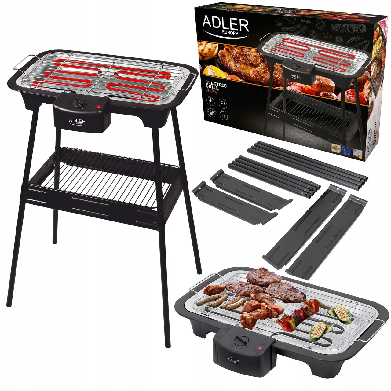 Гриль електричний ADLER AD 6602 2400 Вт
