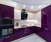 Фиолетовая (баклажановая) кухня на заказ ViAnt - лидер продаж Киев и область
