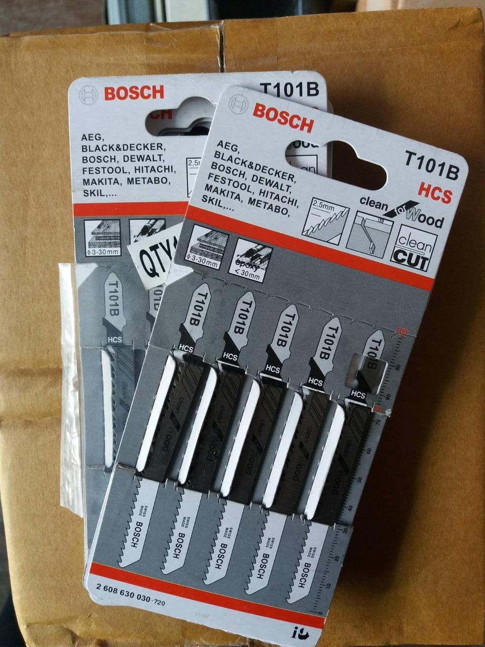 Набор пилок Bosch 5шт для електролобзика T101B