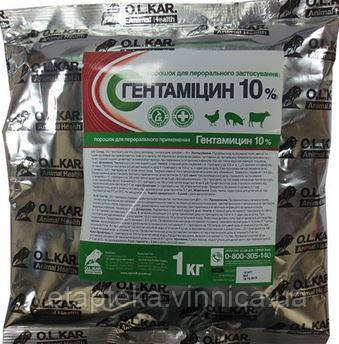 Гентаміцин 10% 1кг O.L.KAR.
