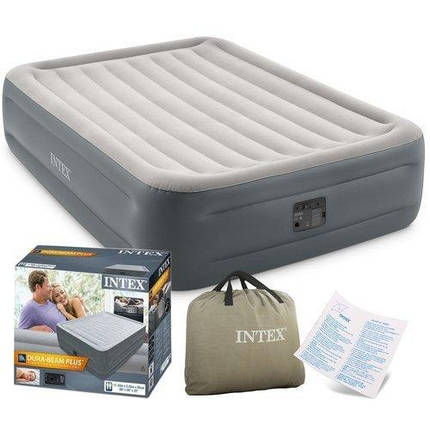 Надувне ліжко Intex 64126 (203х152х46 см.) - електронасос., фото 2