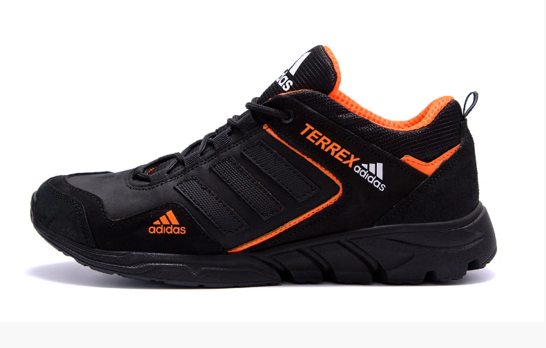 Чоловічі шкіряні кросівки Adidas Terrex Orange, фото 1