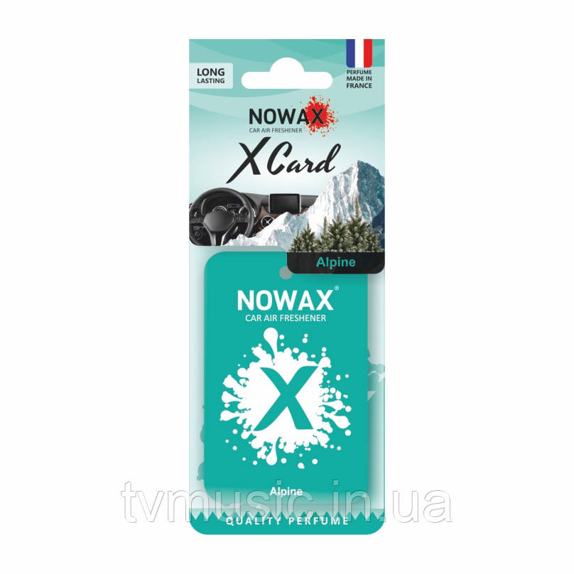 Ароматизатор у машину Nowax X Card Alpine NX07533