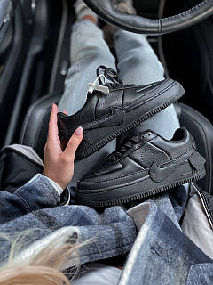 Nike air force 1 jester triple black deals