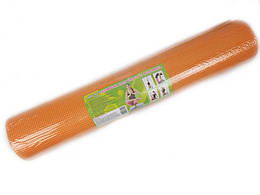 Антиковзаючий килимок для йоги та фітнесу двосторонній Profi MS 1184, 172х61х0,6 см, помаранчевий
