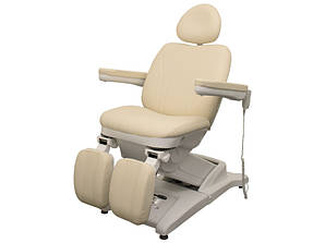 Педикюрне крісло + кушетка електрична з роздільними ніжками модель 3872-3M (3 мотори)