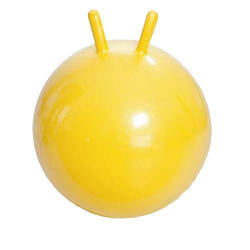 М'яч для фітнесу гімнастичний з ріжками Profi MS 0380, 45 см, жовтий