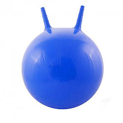 Гімнастичний м'яч для фітнесу з ріжками Metr+ MS 0938, 38 см, синій