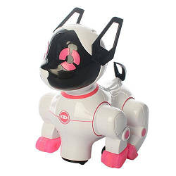 Інтерактивний робот-собака Smart Dance 20 см Defa Toys, рожева. Цікавий подарунок для дівчинки 3 -4 років