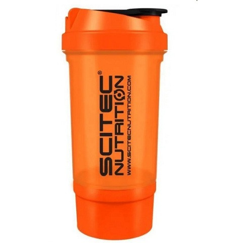 Шейкер Scitec Nutrition Traveller Orange 2 in 1 (ПОМАРАНЧЕВИЙ) (500мл. + контейнер)