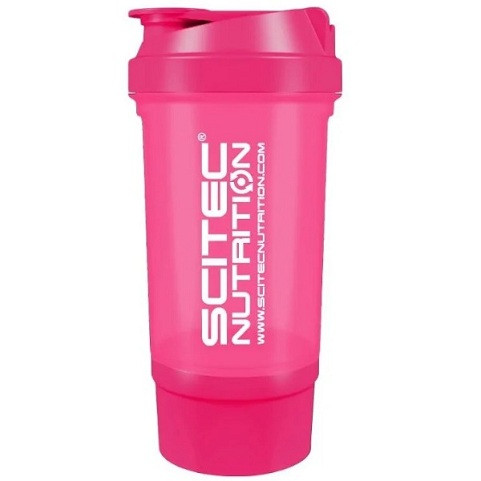Шейкер Scitec Nutrition Traveller Pink 2 in 1 (РОЖЕВИЙ) (500мл. + контейнер)