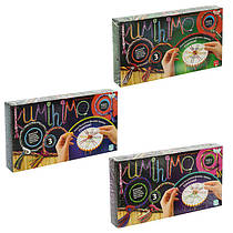 Дитячий набір гра для творчості плетіння шнурків-кісок "Кумихимо" "Kumihimo" KMX-01-01,02,03 (12