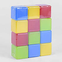 Дитячі розвиваючі Кубики кольорові 12 шт. (24) 05062 "M-TOYS"