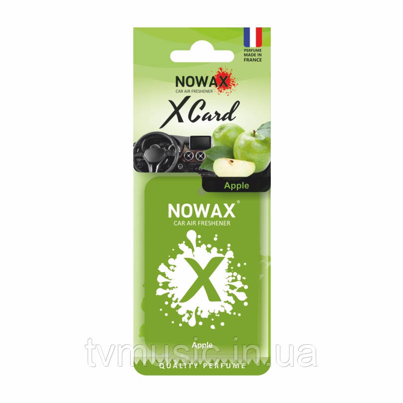 Ароматизатор у машину Nowax X Card Apple NX07537
