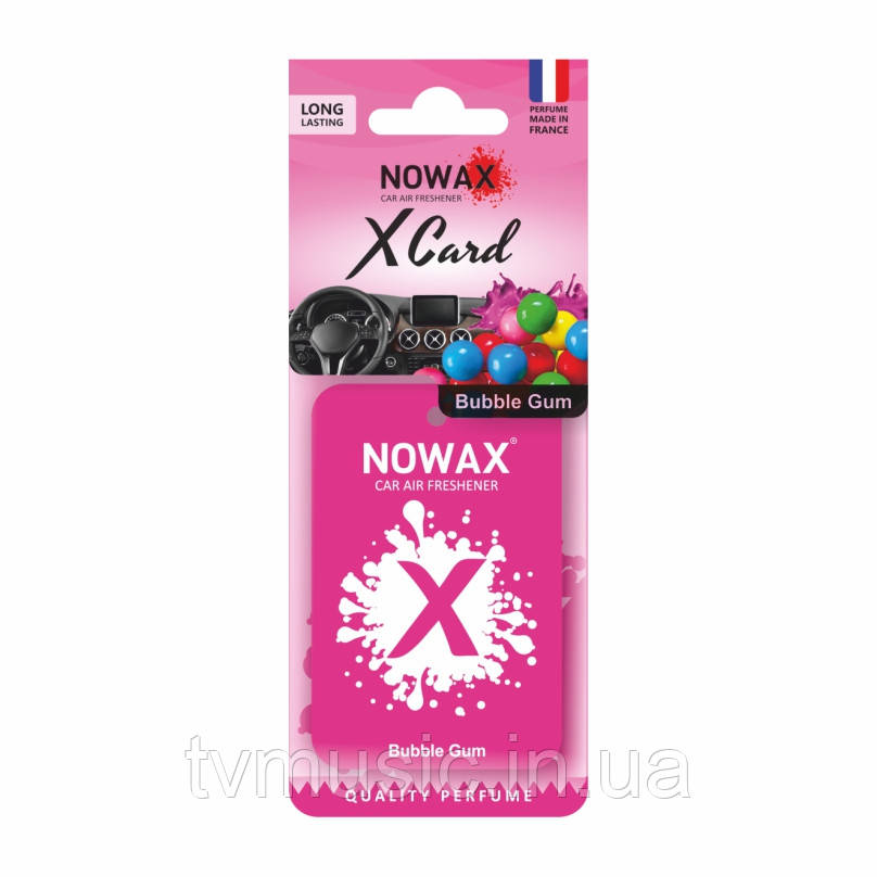 Ароматизатор у машину Nowax X Card Bubble Gum NX07540