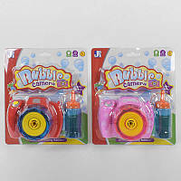 Детский игрушечный набор Мыльная установка "Фотоаппарат" Р 8718 (72/2) 2 цвета, на батарейках, свет,
