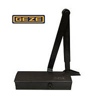 Доводчик дверей Geze TS 1500 колінна тяга з фіксацією (EN 3-4), чорний.