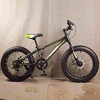 Горный велосипед фэтбайк 20 дюймов S800 HAMMER EXTRIME Черно зеленый