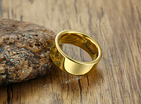 Обручальное кольцо Американка 6 мм, кольцо женское, мужское, нержавеющая сталь.