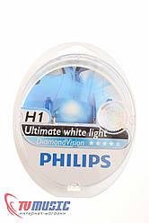 Галогенна лампа Philips H1 Diamond Vision (12258DVS2) 