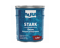 Эмаль алкидная AURA STARK универсальная темно-вишневая 0,9кг