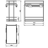 Карго 300 мм білий/хром, Galaxy VIBO (EGTGM30B2MOMASBC), фото 11
