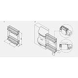 Карго 200 мм білий/хром, Galaxy VIBO (ELQGM202SXPRPOMBASC), фото 5