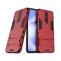 Чохол Hybrid case для Xiaomi Poco X2 бампер з підставкою червоний