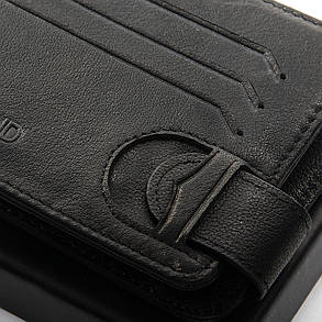 Чоловіча шкіряна зажима для банкнот DR. BOND (12,5*9*2sм) MZS-4 black, фото 2