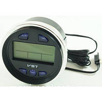 Автомобільні годинник - термометр - вольтметр VST 7042V Black, фото 4