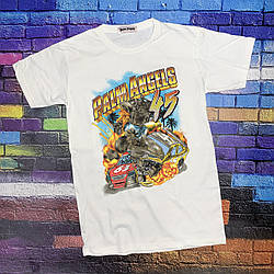 Футболка біла Palm Angels Car 45 • Палм Анджелс футболка XS