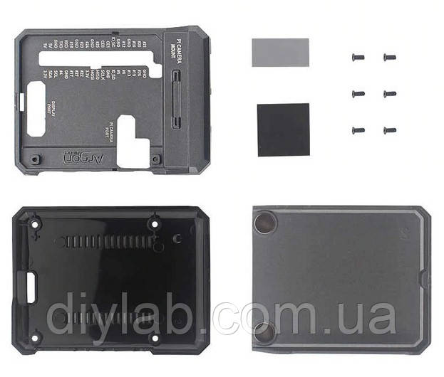 Argon NEO алюмінієвий корпус - радіатор для Raspberry Pi 4 Argon NEO алюмінієвий корпус - радіатор для Raspberry Pi 4