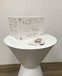 Скарбниця на весілля з дерева, коробка скринька для грошей Manific Decor, фото 3